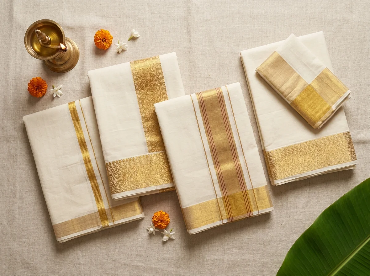 White and gold kasavu mundu: a buyer's guide