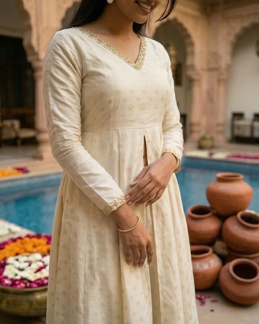 Onam Trending Code set with Front Slit - Image 2