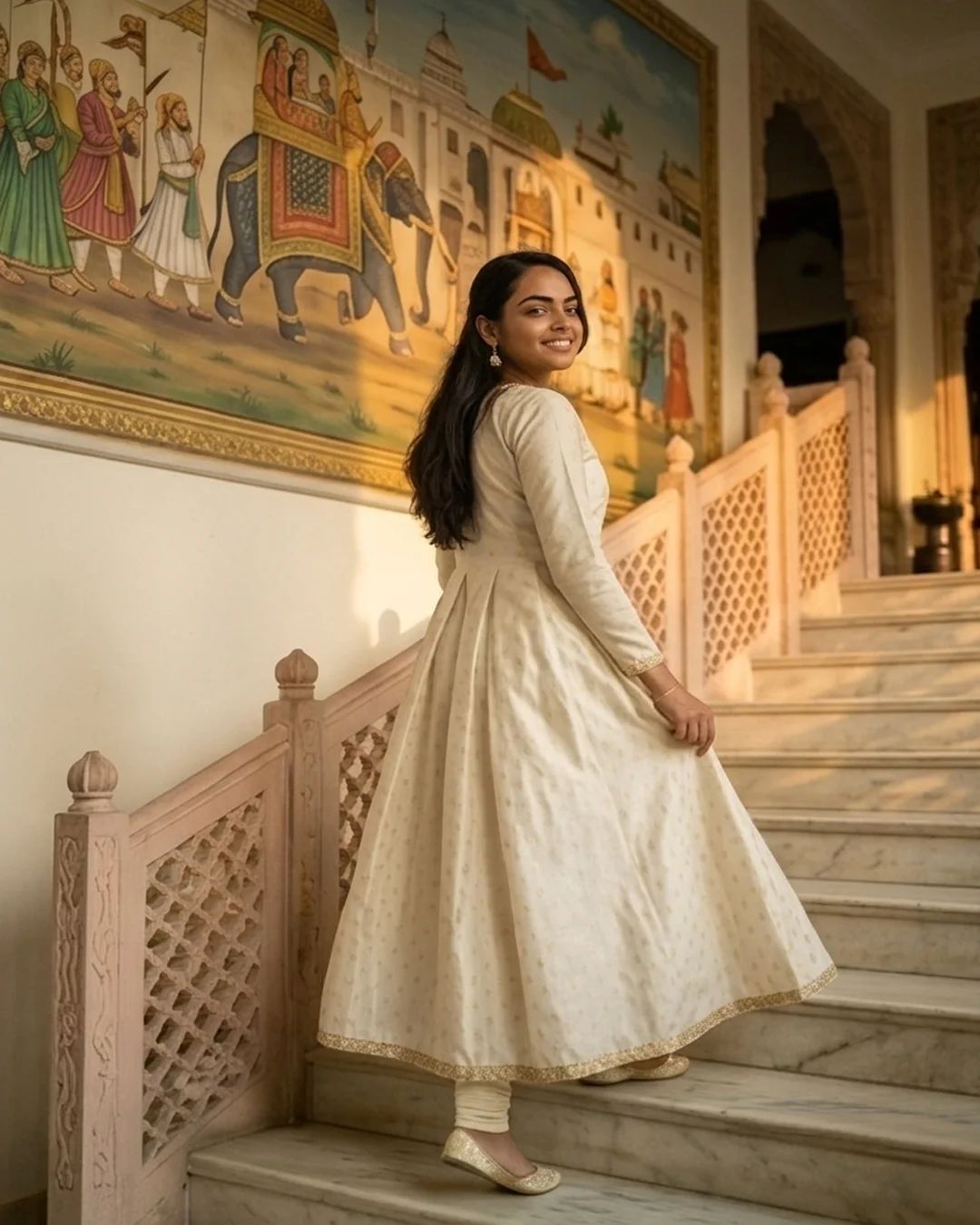 Onam Trending Code set with Front Slit - Image 4