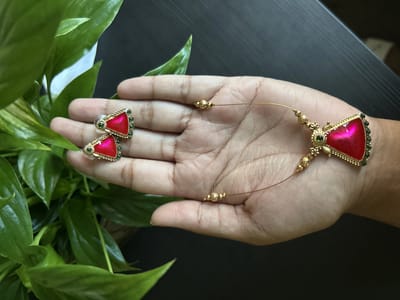 Invisible Pink Palakka Necklace