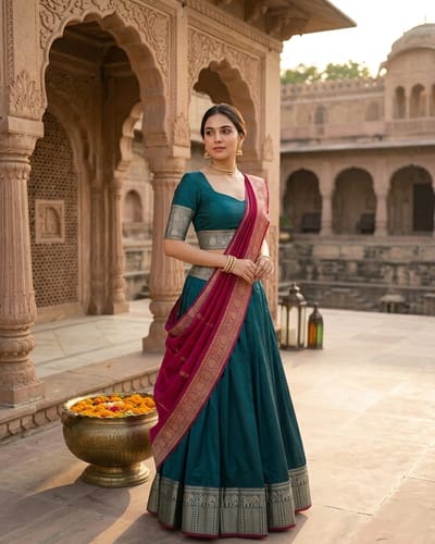 Kanji Cotton Majenta Dhavani