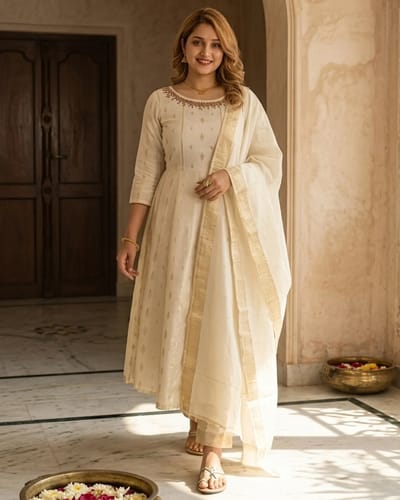 Onam Salwar slitted
