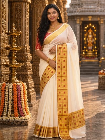 Tissue trending set saree