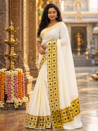 Tissue trending set saree
