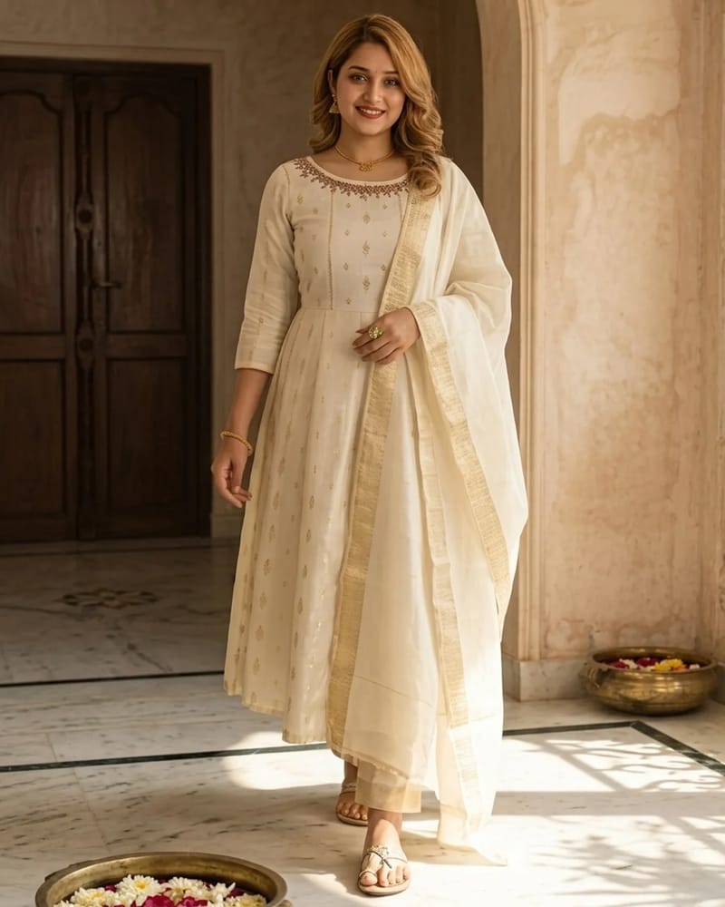 Onam Salwar slitted