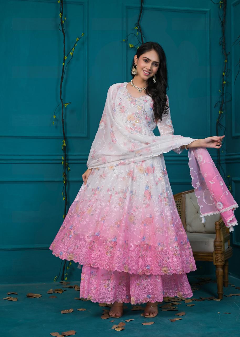 Rose Blush Sharara Set - Image 2