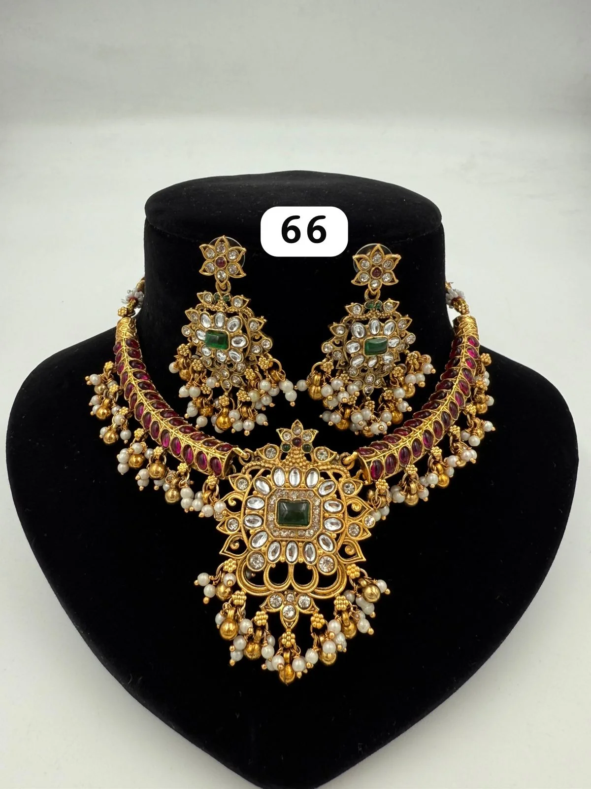 Antique Kundan and Ruby Choker Set