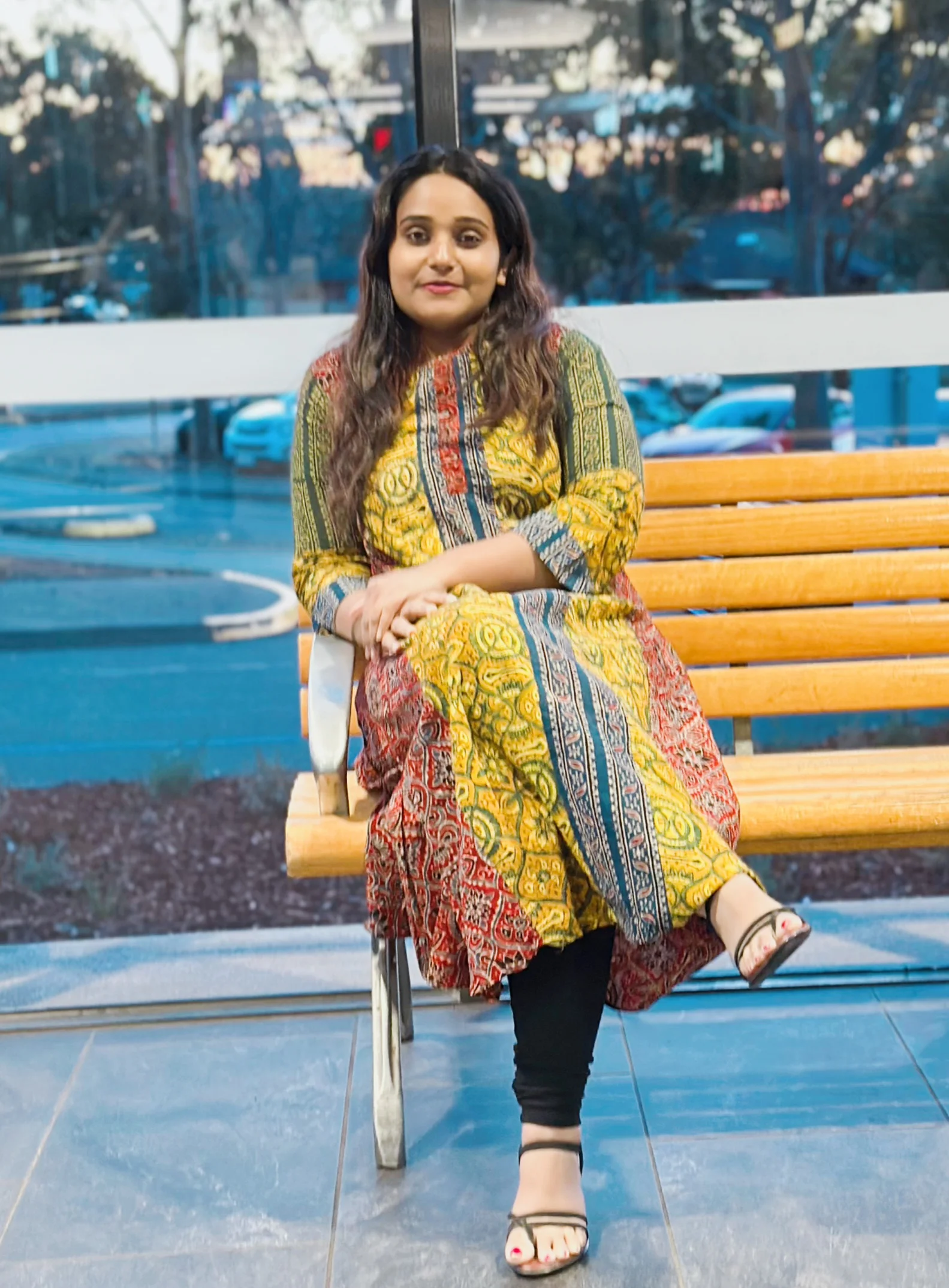  Printed Cotton Anarkali Kurta - Image 2