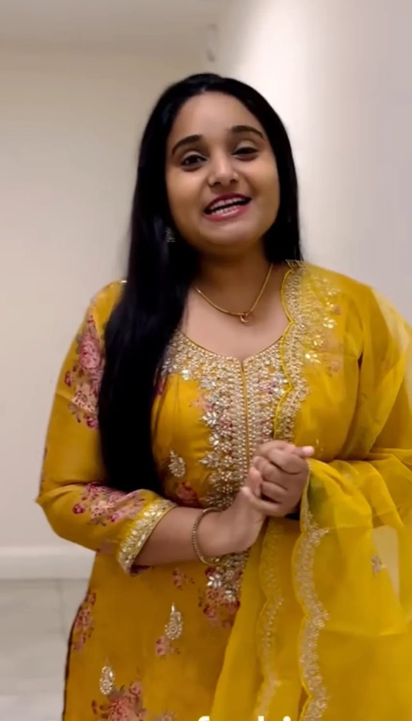  Mustard Yellow Embroidered Salwar Suit - Image 2