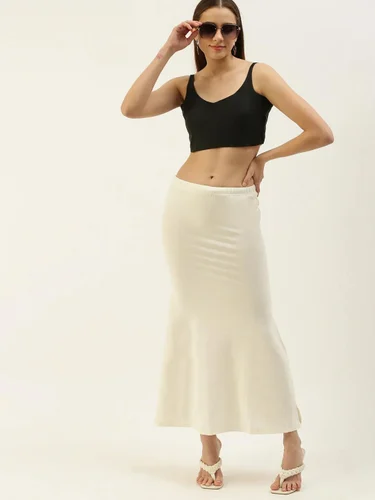 Off-White Mermaid Saree Shapewear